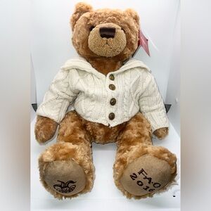 2017 FAO Schwartz 12” Brown Teddy Bear | NWT